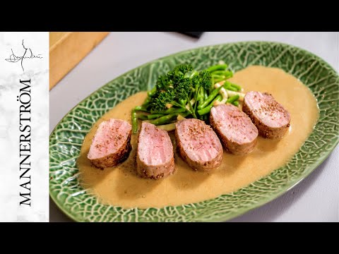 Fläskfilé med Roquefortsås | Leif Mannerström