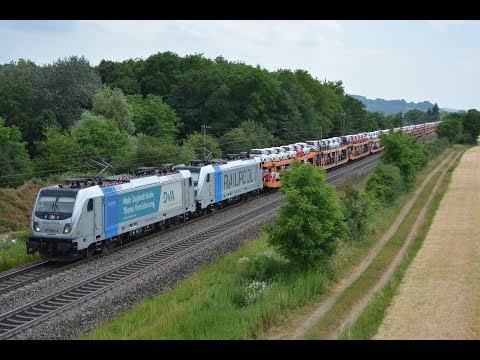Rheintalbahn am 24.06.17 Teil 2 - "Bunte Züge in Auggen"