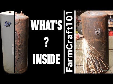 Secrets Inside Your Water Heater.  Teardown And Repurpose.  FarmCraft101 Video