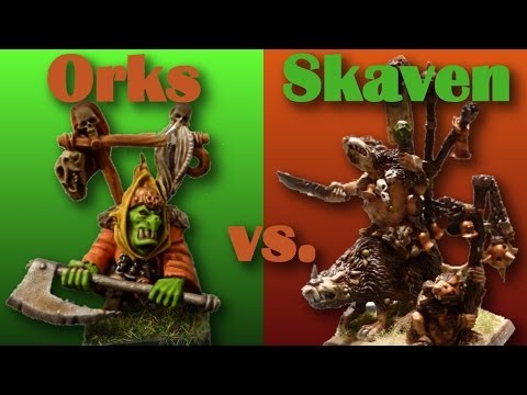 Lets play Warhammer # 6 Nachtgoblins vs Skaven Battle Report - für Anfänger geeignet