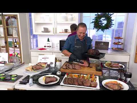Rastelli's 4-lb or 6-lb Reserve Black Angus Prime Rib w/ Butter on QVC