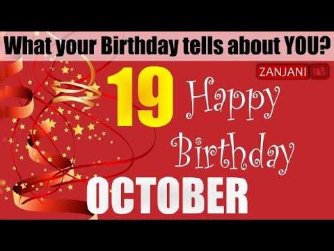 19 October Birthday Personality | Secrets of your Birthday | What your Birth Date says | Zanjani TV