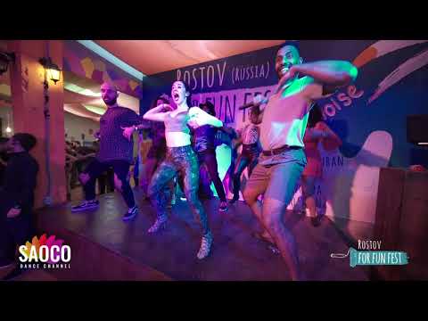 Samuel Funflow, Sophia Adalis, Alain Rueda Animation Dancing @ Rostov For Fun Fest (Russia) 02.11.19