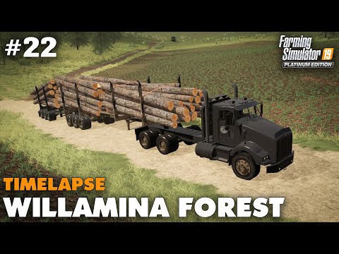 Willamina Forest Timelapse #22 Buying Land & Clearing Trees, Farming Simulator 19 Seasons