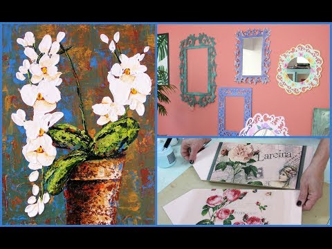 Manosalaobratv Programa 79 Marcos con flores - Filminas - Pintar con espatula