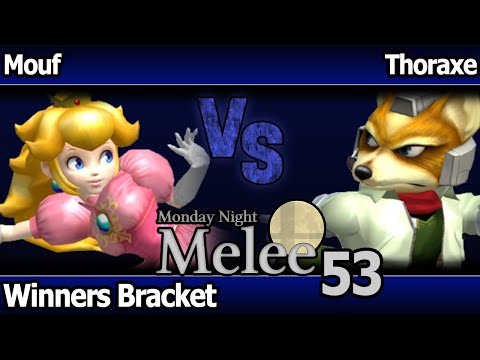 MNM 53 Melee - Mouf (Peach) vs Thoraxe (Fox) - Winners Bracket