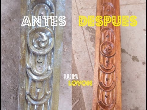 Cómo renovar o restaurar un mueble tallado