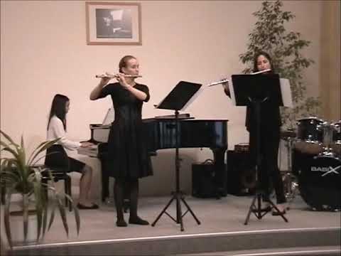 Telemann: a-moll triószonáta I. és IV. tétel - Solti Bettina & Gál Ráchel (fuvola), Tran Tina (zong)