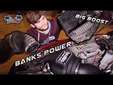BANKS COLD AIR INTAKE INSTALL 6.7 CUMMINS!! *CRAZY DIFFERENCE*