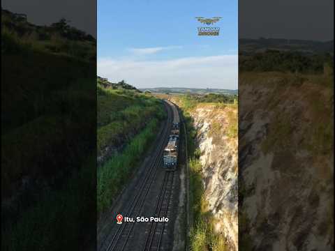 TREM COM VAGÕES TELESCÓPIOS PASSANDO POR ITU. #dji #locomotiva #train #lofi #djineo #music #djineo2