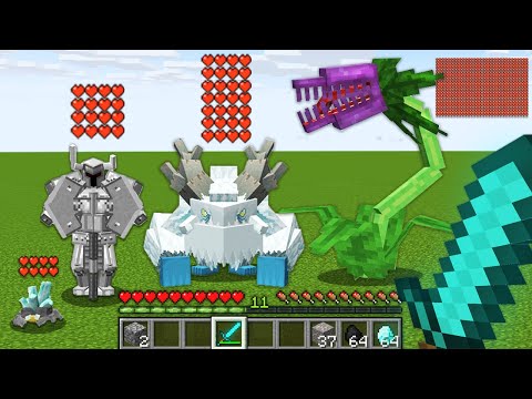 Ultimate Minecraft Mob Battle - Golem Steve vs. Mutants