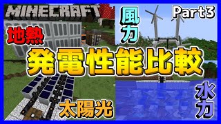【マイクラ工業MOD】最も優秀な発電方法は！？発電量やコスパなど性能を徹底比較！Part3【マインクラフト/Minecraft】