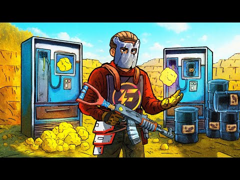 Using SULFUR QUARRY to RAID EVERYONE made us INSANELY RICH - Rust (Movie)