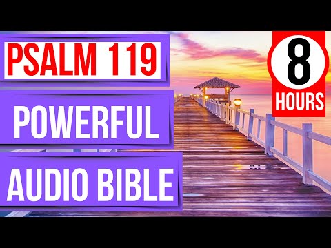 Psalm 119 Powerful Audio Bible verses for sleep with God's Word ON.