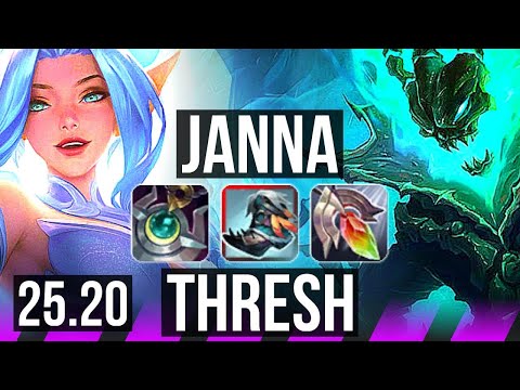 JANNA & Jinx vs THRESH & Xayah (SUP) | 2/3/27 | EUW Diamond | 25.20