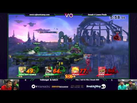 S@X Monthly - VGz | lloD & VGz | Smash G0D Vs. VaBengal & Ash23 - SSB4 Doubles LF - Smash Wii U