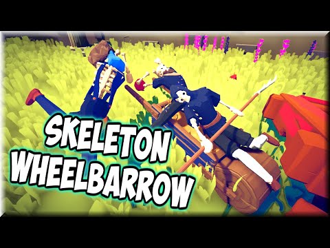 TABS - Skeleton Wheelbarrow vs Every Unit - MODS GAMEPLAY