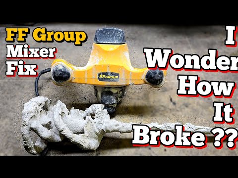 Drive spindle just fell out of this FF Group mixing drill, I wonder how this could have happened?? 