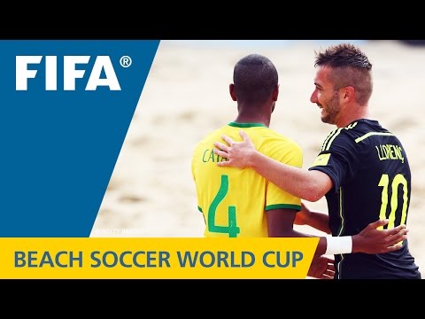 HIGHLIGHTS: Brazil v. Spain - FIFA Beach Soccer Wo...