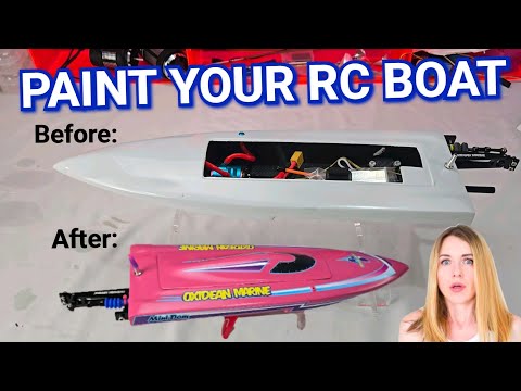 Rc Boat How-To video Paint your Rc Boat and add graphics