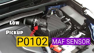 How to Fix P0102 Mass Airflow Circuit Low || Toyota Camry