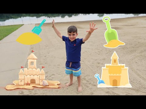 Building a Sandcastle at the Beach