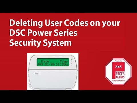 Deleting User Codes on the DSC Power Series Security Systems