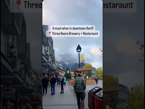 Ótimo local para jantar no centro de Banff #banff #canada #food #travel