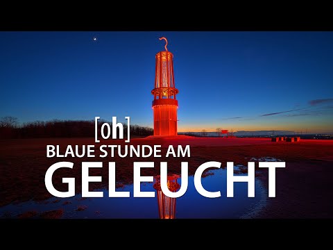 Blaue Stunde am Geleucht in Moers
