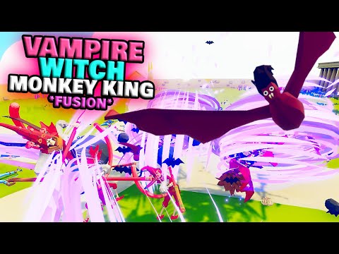 Triple Fusion! Witch Vampire Monkey King vs Every Faction - TABS Unit Creator Update Gameplay