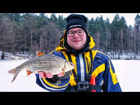 ROZPOCZĘCIE SEZONU PODLODOWEGO 2021/2022 z DEEPER CHIRP+ 2 | PŁOCIE i OKONIE spod LODU | VLOG #63