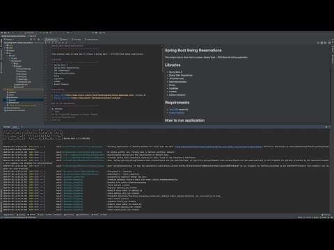 Spring Boot Swing Reservations