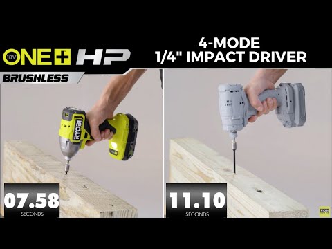 Head-to-Head: 18V ONE+ HP Brushless 4-Mode 1/4" Impact Driver