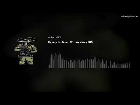 Deputy Feldman. Welfare check OIS