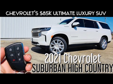 2021 Chevrolet Suburban High Country 6.2L V8: Startup & Full Review