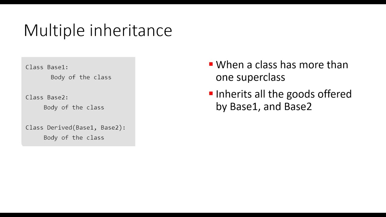 Multiple Inheritance | Learning OOP using Python 🐍