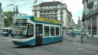 preview picture of video 'Zurich Trams 06/07/10'