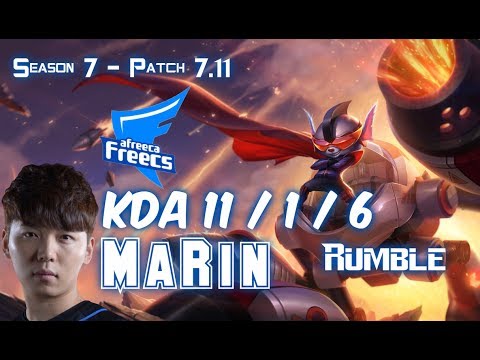 AFs MaRin RUMBLE vs JAYCE Top - Patch 7.11 KR Ranked