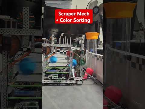 VEX Push Back Emptying Loader & Color Sorting #robotreveal #vex #vexrobotics