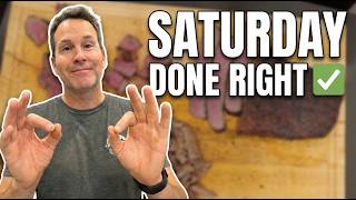 Saturday Done Right: Bubble Run, Brunch & London Broil