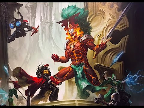 Avatar of Khaine sacrifices himself to save a craftworld from destruction.