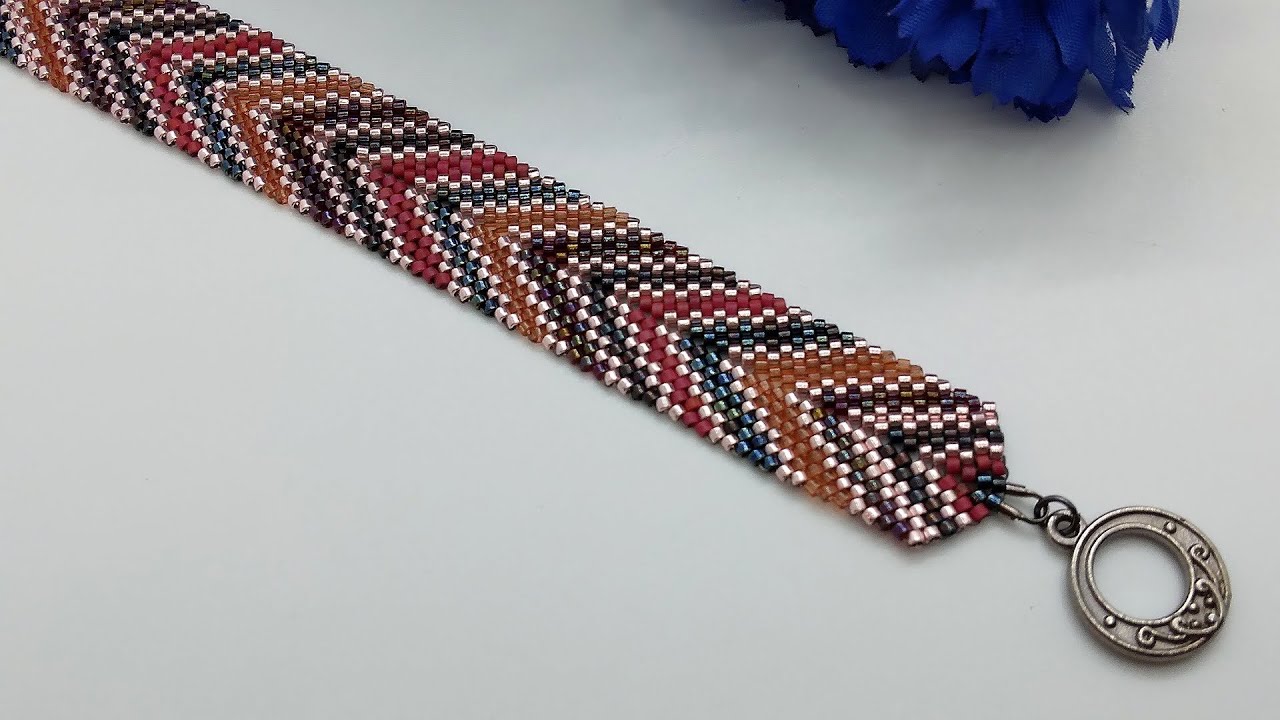 Arrow/Chevron Bracelet Tutorial - Adornable Elements Rotating Beads of the Month Club Miyuki Delicas