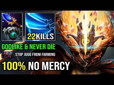 SUPER CARRY Juggernaut 100% Show No Mercy Nonstop Slash with Insane Farming 815 GPM DotA 2
