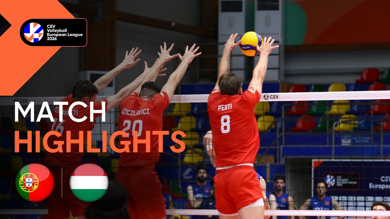Highlights | Portugal vs. Hungary | CEV Volleyball European League 2026 | Men