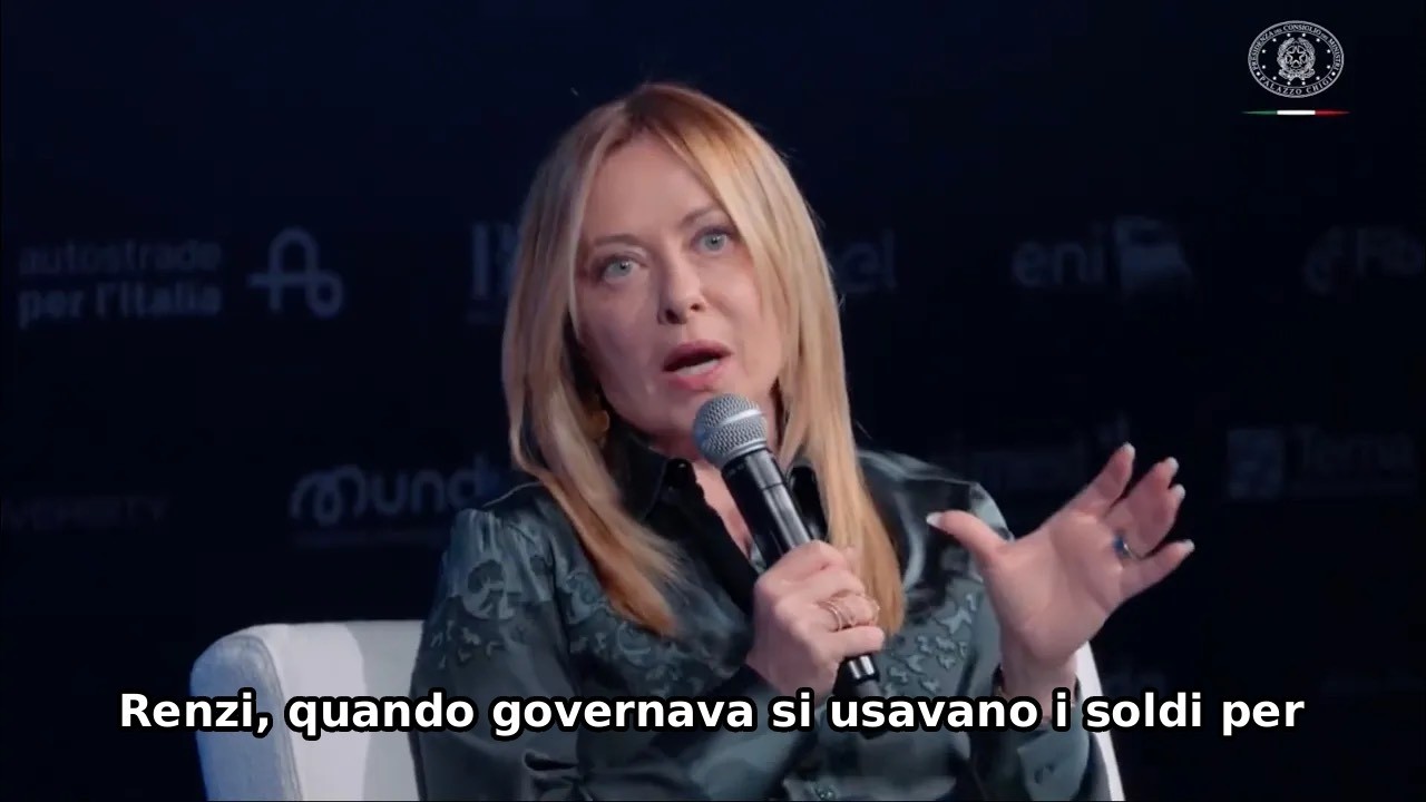 MELONI REPLICA A RENZI: "IO LADY TAX? QUANDO GOVERNAVA LUI SI USAVANO I SOLDI PER SALVARE LE BANCHE”