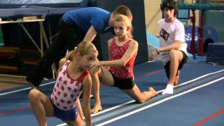 Stretching Warmup Exercise for Gymnastics, Dance, Cheerleading, Trampoline and Flexible Fitness