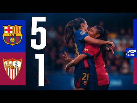 LIGA F | FC BARCELONA 5 vs 1 SEVILLA 🔵🔴