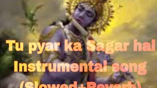 Tu Pyar ka Sagar hai। Instrumental song| flute & santoor most beautiful and relaxing music 🎵🎶🎶
