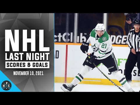 NHL Last Night: All 16 Goals and Scores on November 10, 2021