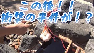 カラスに温泉卵を食われる！？（北海道札幌市南区定山渓）